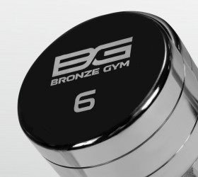 BRONZE GYM Гантель хромированная 6 кг