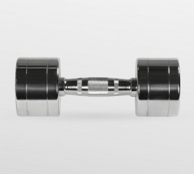BRONZE GYM Гантель хромированная 10 кг
