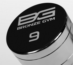 BRONZE GYM BG-PA-DB-C09 Гантель хромированная 9 кг