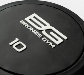 BRONZE GYM Гантель обрезиненная 10 кг