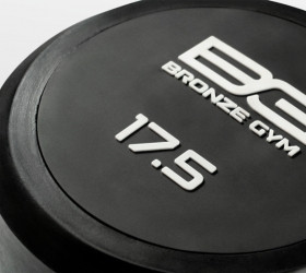 BRONZE GYM Гантель обрезиненная 17,5 кг